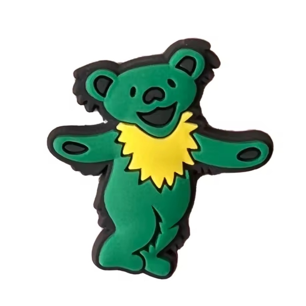 Colorful Grateful Dead Set of 10 Random Croc  Charms FREE Bear Patch w/purchase - Picture 13 of 15
